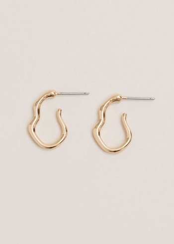 Phase Eight Gold Irregular Hoop Jewellery Gold Australia | ET0372194